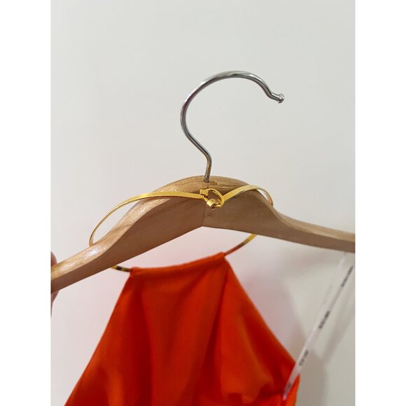 Laundry by Shelli Segal Orange Cocktail Party Halter Dress Size 8 - Picture 10 of 10